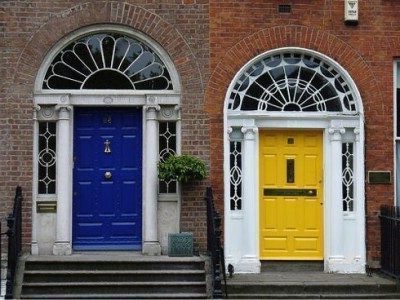 Las coloridas puertas de Dublín