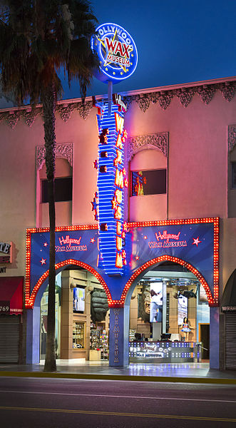 Hollywood Wax Museum en Los Ángeles, uno de los principales atractivos del distrito cinematográfico