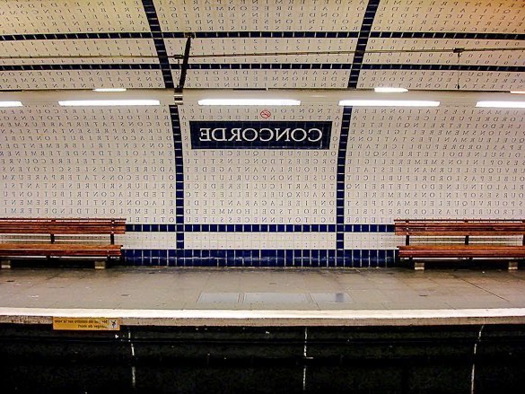 Un viaje de arte en el metro de París